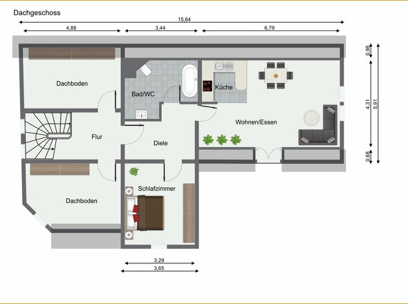 Grundriss Dachgeschoss