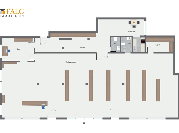 Grundriss Gewerbefläche