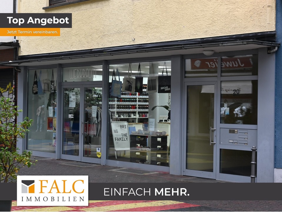 Schaufenster und Eingang