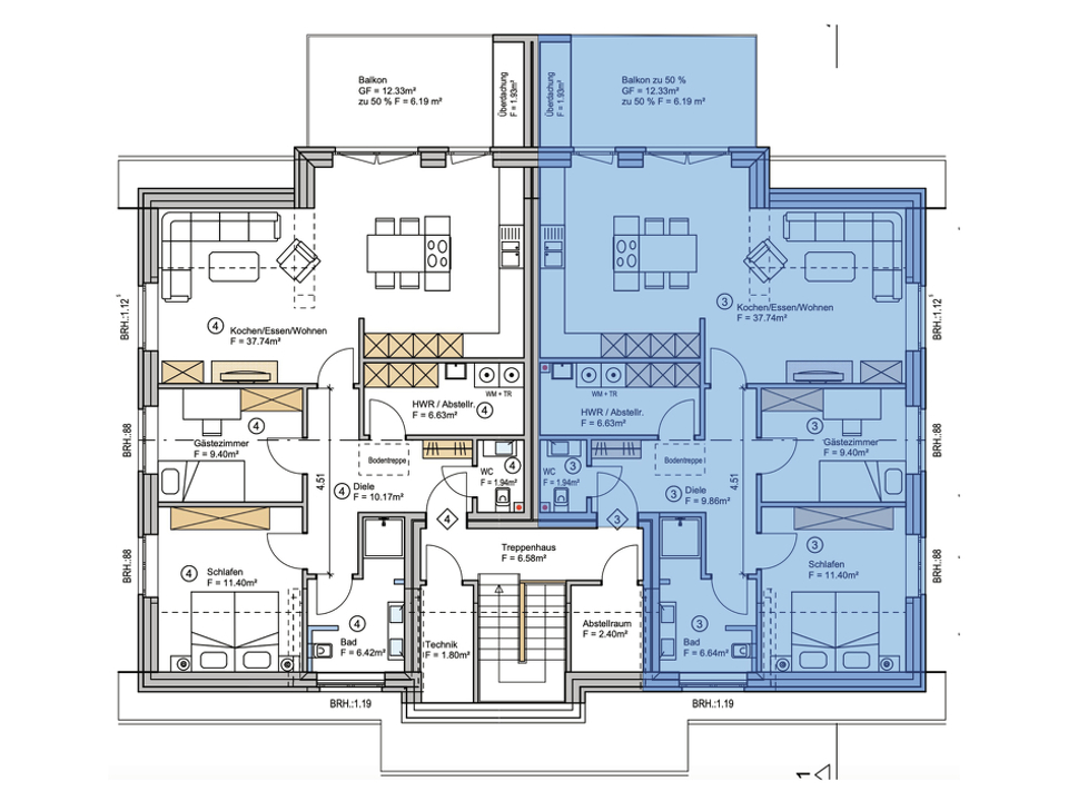 Dachgeschoss Wohnung 3