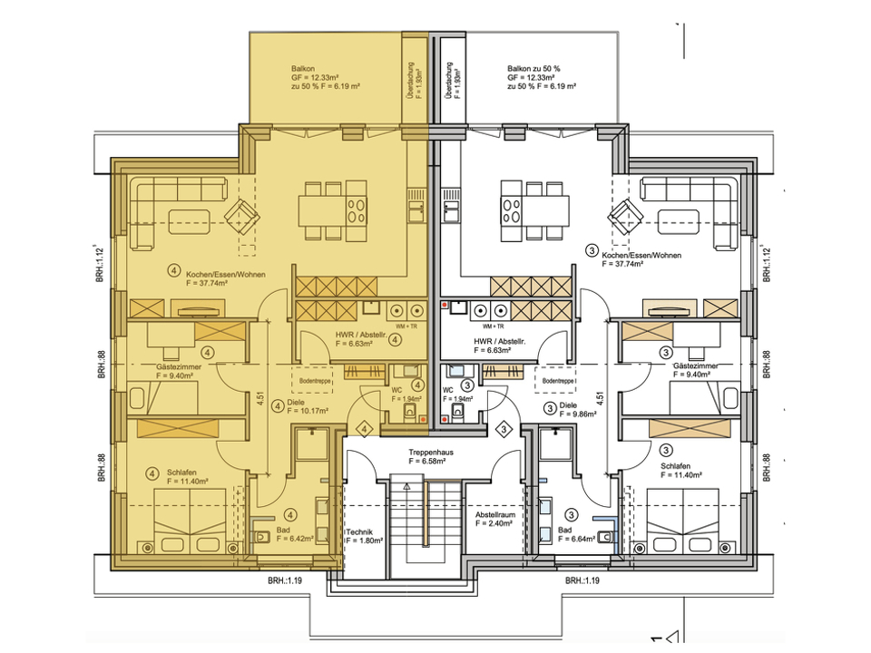 Dachgeschoss Wohnung 4