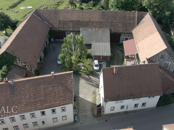 Vierseitenhof Luftperspektive 