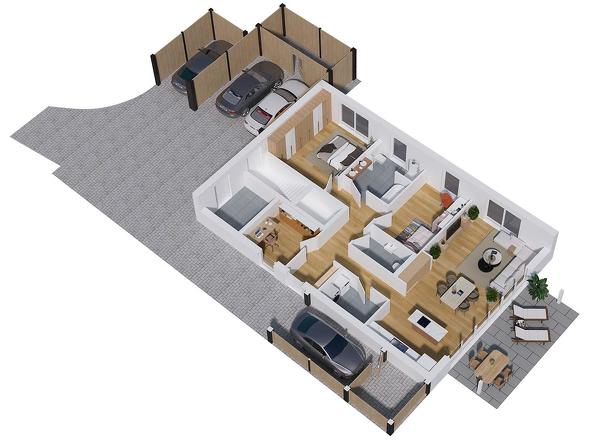 3D-Grundrissskizze EG