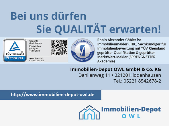 Ihr Qualitätsmakler – TÜV Rheinland zertifiziert