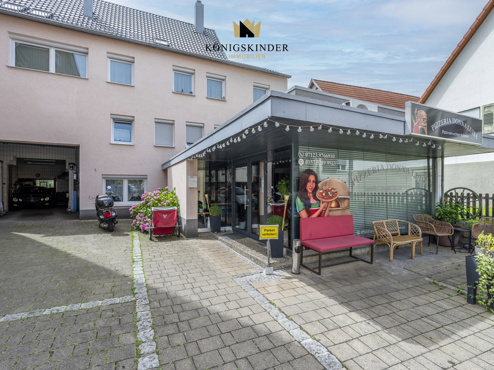 3 Familienhaus mit Pizzeria und Werkstatt