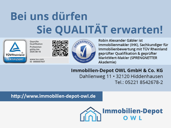 Ihr Qualitätsmakler – TÜV Rheinland zertifiziert