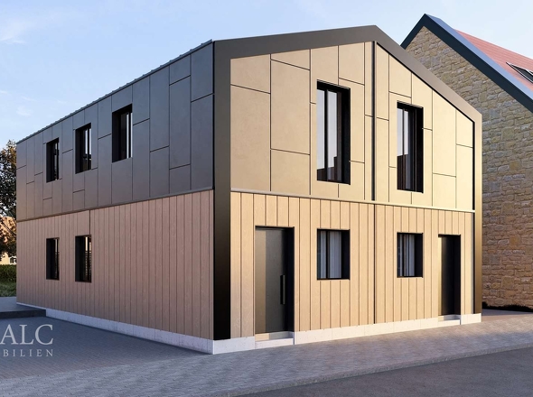 Modulhausrendering Eingänge 