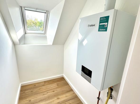 Abstellraum mit neuer Gas-Brennwertheizung