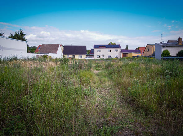 Grundstück von hinten Mitte