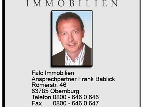 MAKLEREMPFEHLUNG FRANK BABLICK FALC IMMOBILIEN OBERNBURG Immobilienmakler Kosten