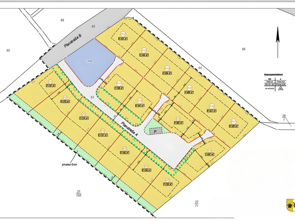 Parzellenplan Wittenburg