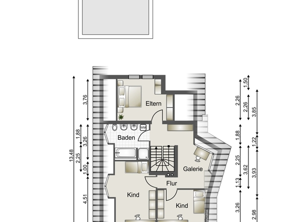 Grundriss Obergeschoss