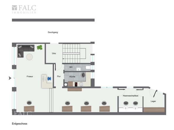 Vorderhaus EG - Friseurladen