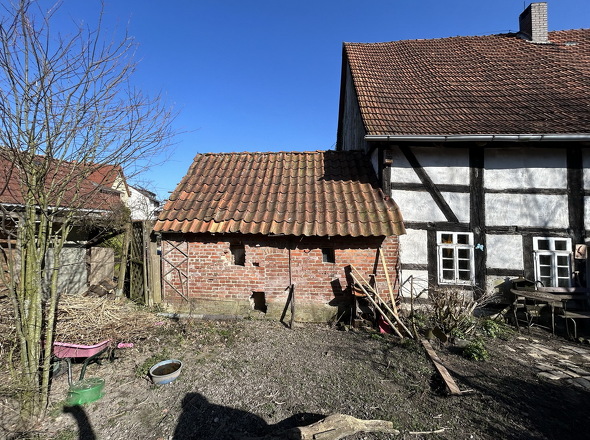 Gartenansicht Stallanbau