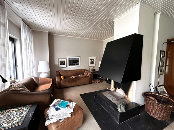 Kamin im Wohnzimmer