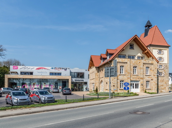 Einkaufszentrum mit guter Nachbarschaft