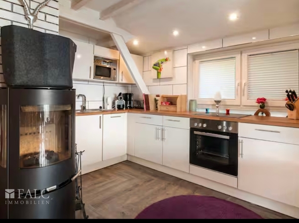 Küche mit Schwedenofen