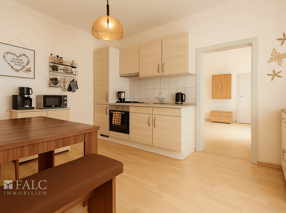 Küche Wohnung rückseitig