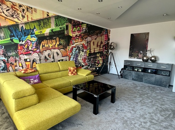 Wohnzimmer - Blick vom Balkon