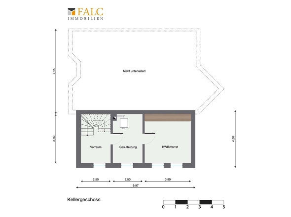 Grundrissbeispiel Keller