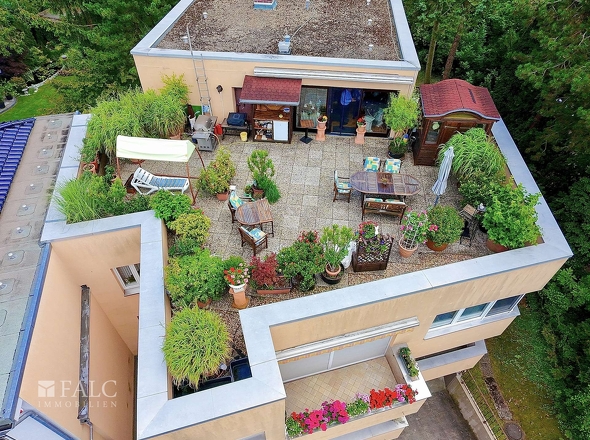Luftbild Dachterrasse