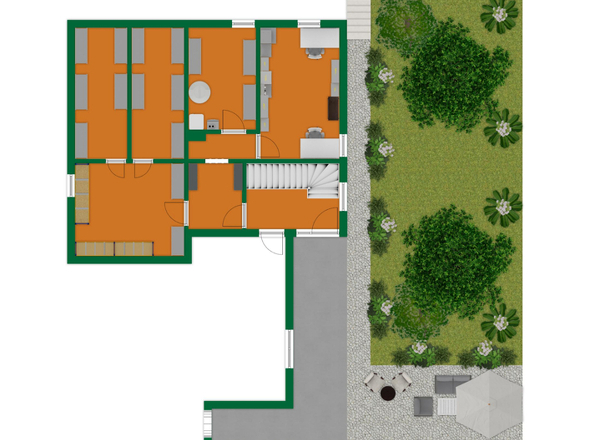 Vorderer Außenbereich