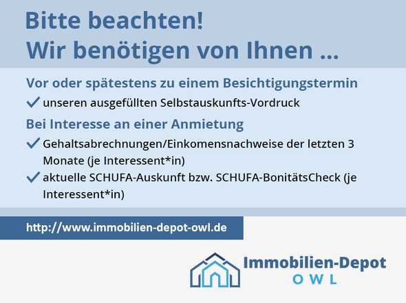 Welche Unterlagen wir wann von Ihnen benötigen