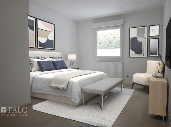 Einrichtungsbeispiel Schlafzimmer Obergeschoss