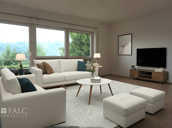 Einrichtungsbeispiel Wohnzimmer Erdgeschoss