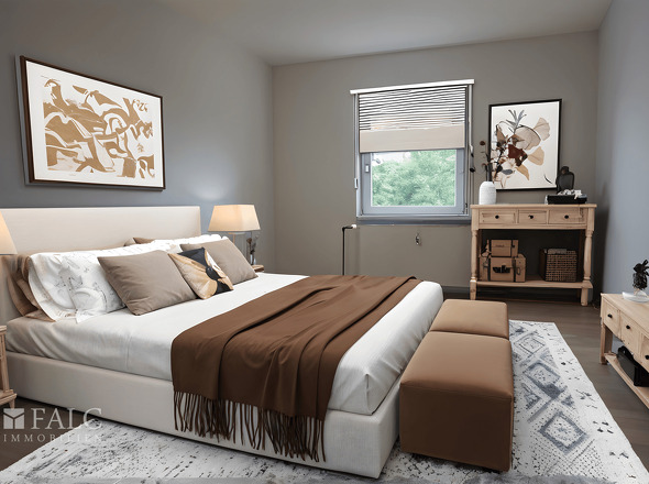 Einrichtungsbeispiel Schlafzimmer Erdgeschoss