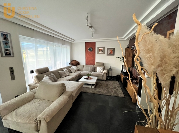 Blick in das Wohnzimmer