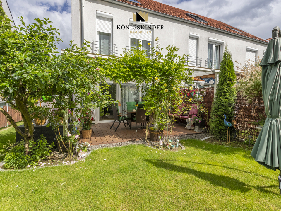 Sehr schöne Gartenansicht