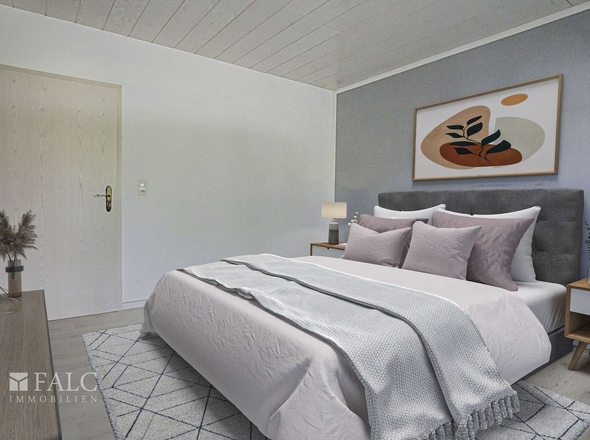 1.OG Schlafen digital möbliert