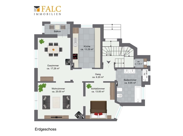 Grundriss Wohnung EG