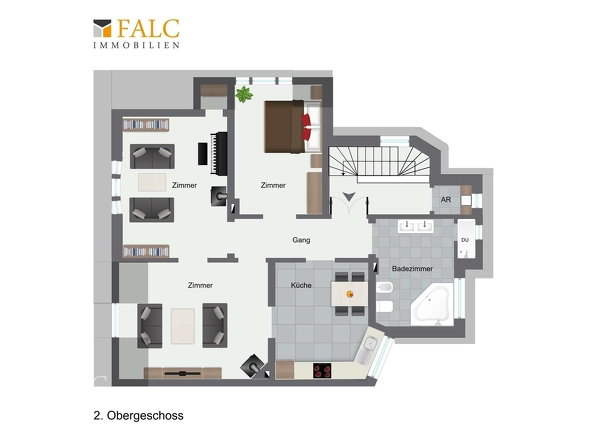 Grundriss Wohnung 2.OG