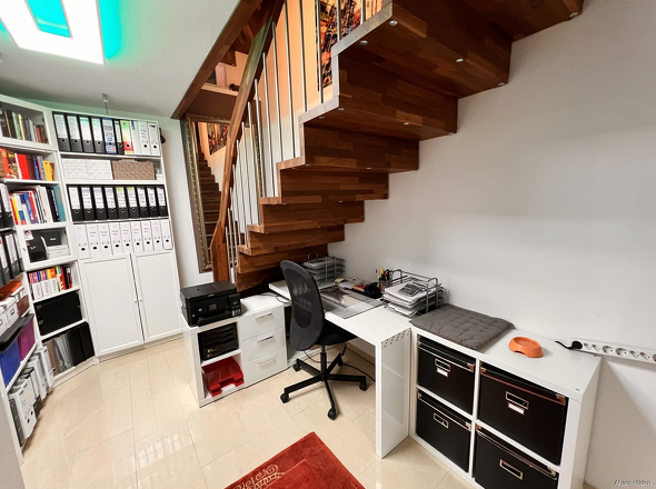 OG Arbeitszimmer im UG 