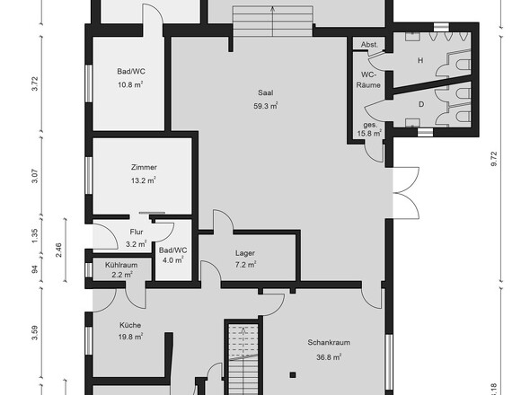 Gasthaus Erdgeschoss