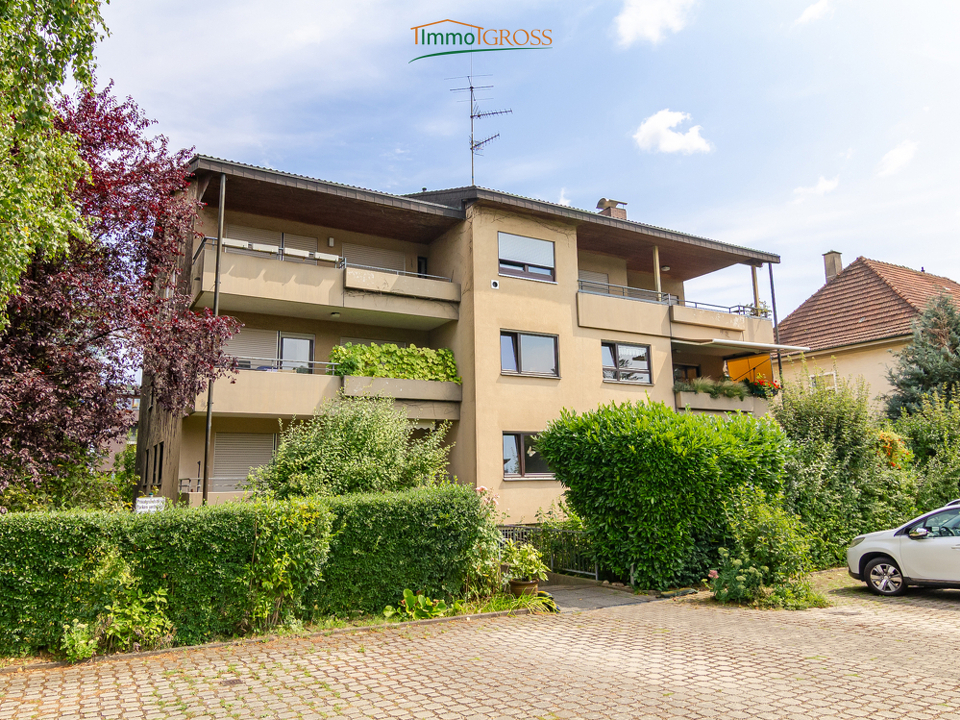 Das Mehrfamilienhaus von außen