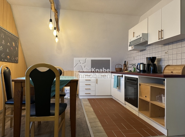 Küche im Dachgeschoss