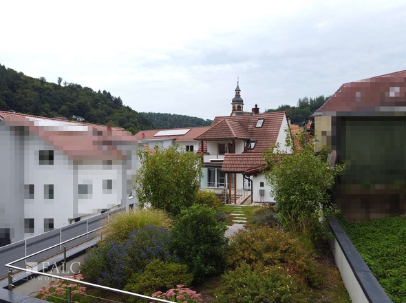 Blick über die Garage