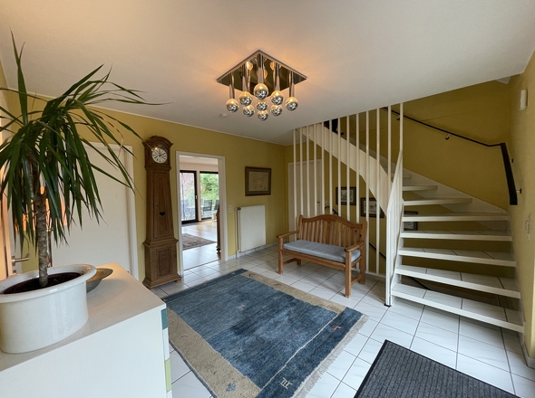 Treppenaufgang ins Dachgeschoss