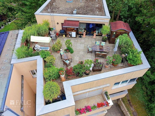 Luftbild Dachterrasse