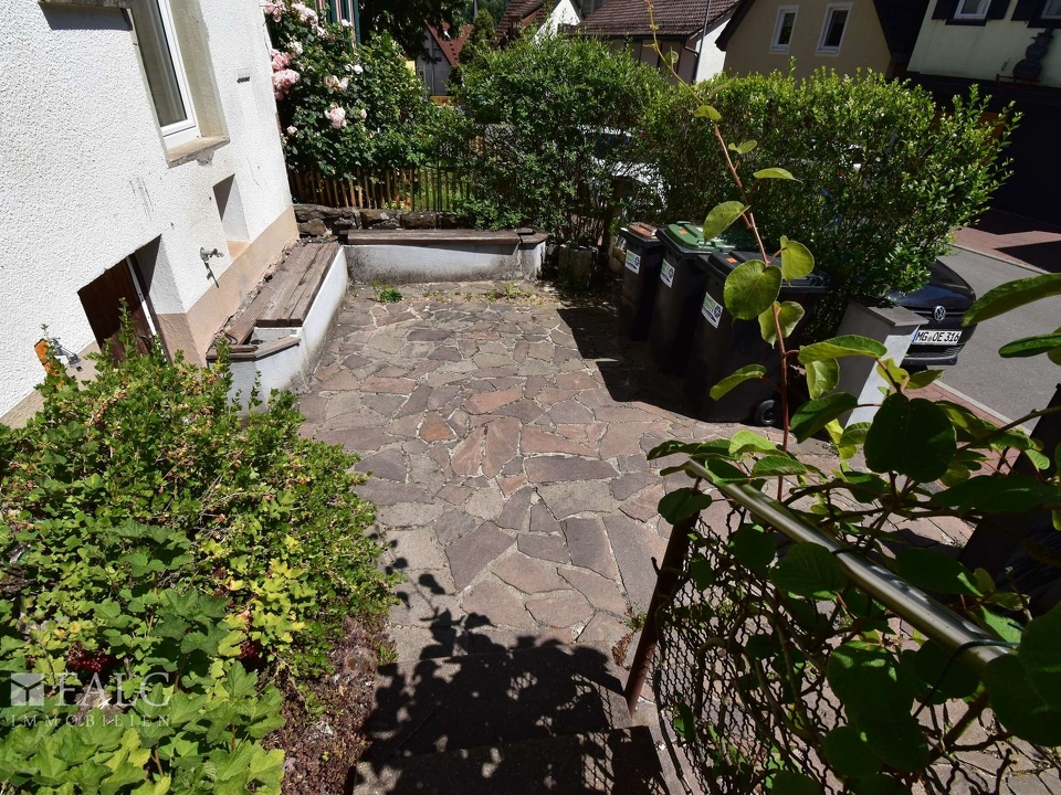 Terrasse vor dem Haus