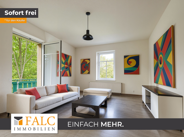 Wohnzimmer - virtuelles Staging