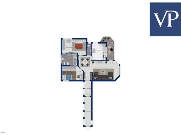 grundrissillustration bergeschoss
