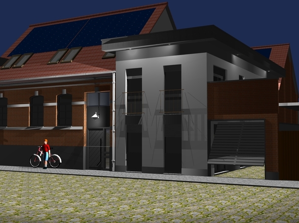 Straßenansicht Nachts