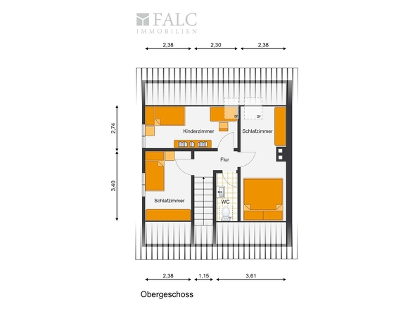 Grundriss Obergeschoss