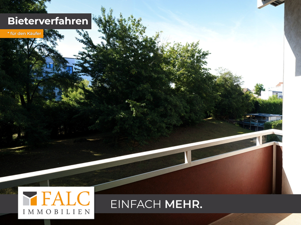 Toller Balkon mit Blick ins Grüne