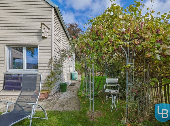 Sitzmöglichkeit bei den Weinreben 