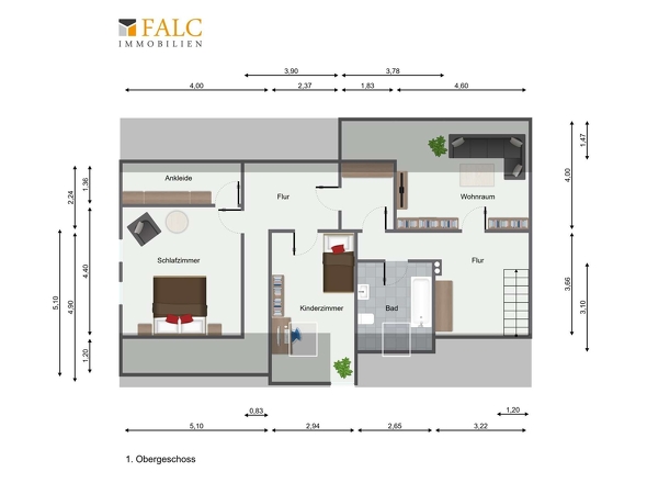 Grundriss Dachgeschoss Hauptgebäude